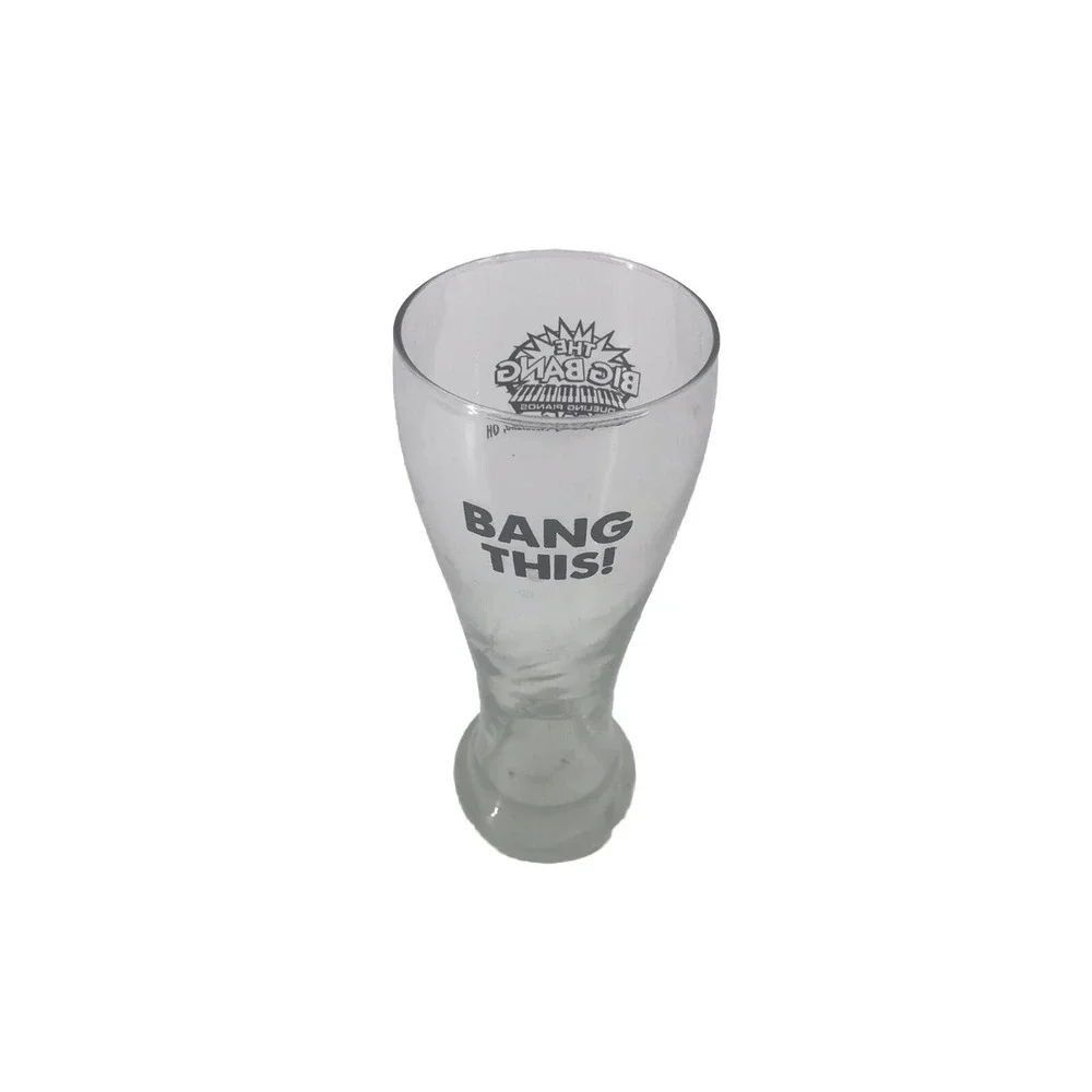 BANG THIS Beer Glass The Big Bang Dueling Pianos Bar Cleveland  21 oz‎ Pilsner
